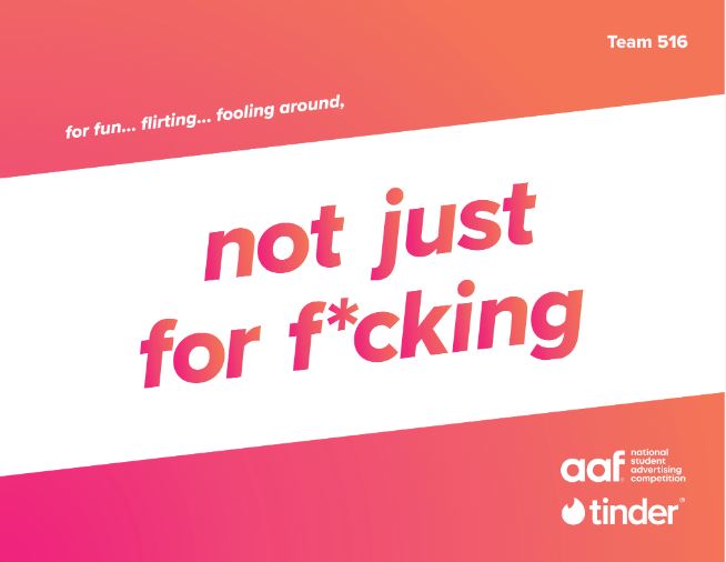 Text over background, "For Fun...Flirting...Fooling Around, not just for f*ucking"